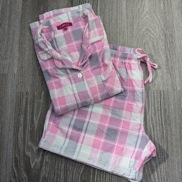 CARISMA | flannel pajama short set - Picture 2 of 8